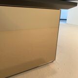 Table basse-bar en loupe d'orme de Paul Michel, 1970