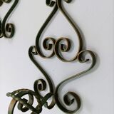 Set of 2 wrought iron hooks