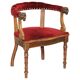 Antique Régence Bergère Armchair in Carved Oak with Lion Head Armrests