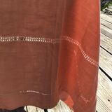 Nappe rectangle neuve AG brodé main 196X174cm