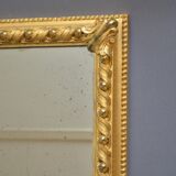 Victorian wall mirror in gilded wood 107x83cm