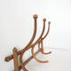 Old curved wooden coat rack