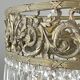 Empire-style chandelier in bronze with crystal pendants, early 20th century.