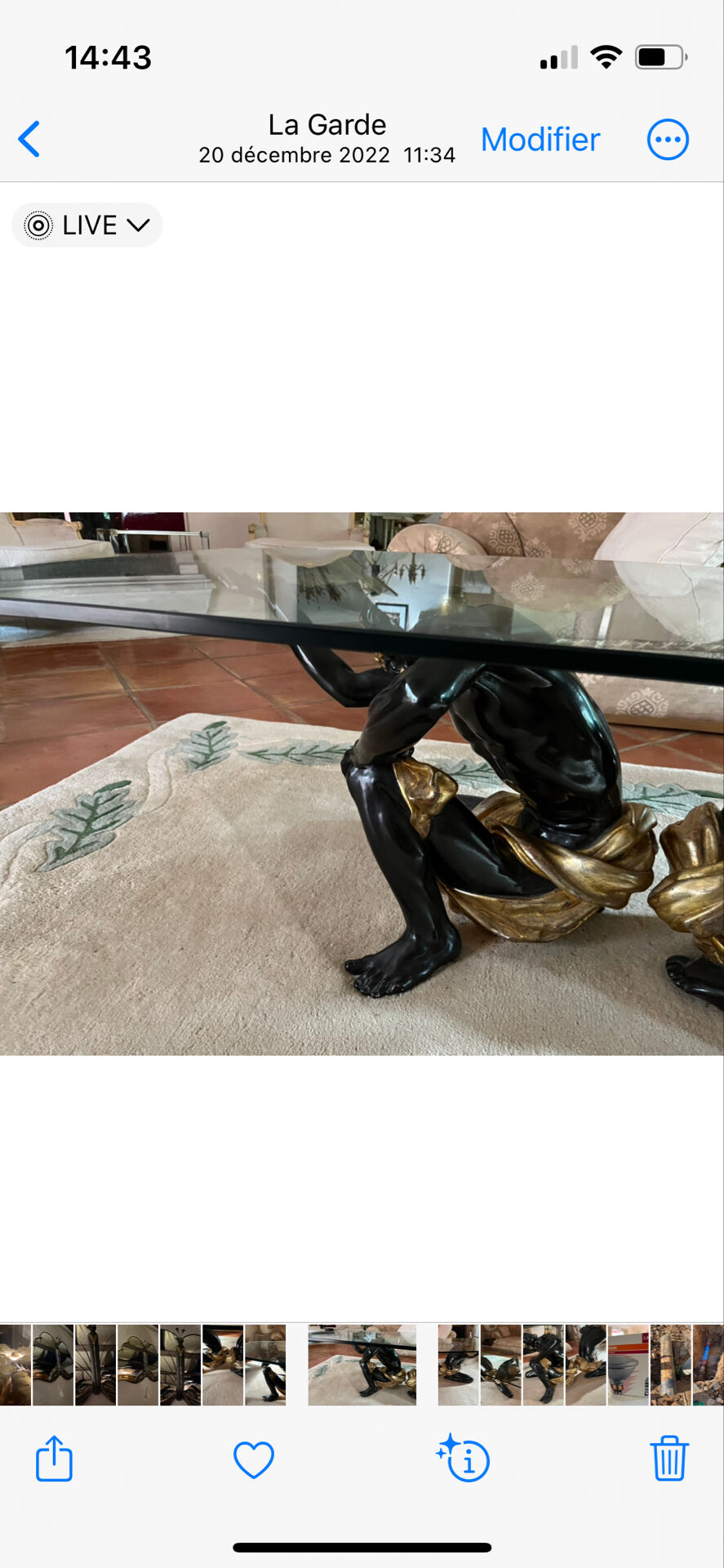 Rare very beautiful Art Deco coffee table