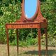 Art Deco dressing table in oak and red marble, 1920s-30s.