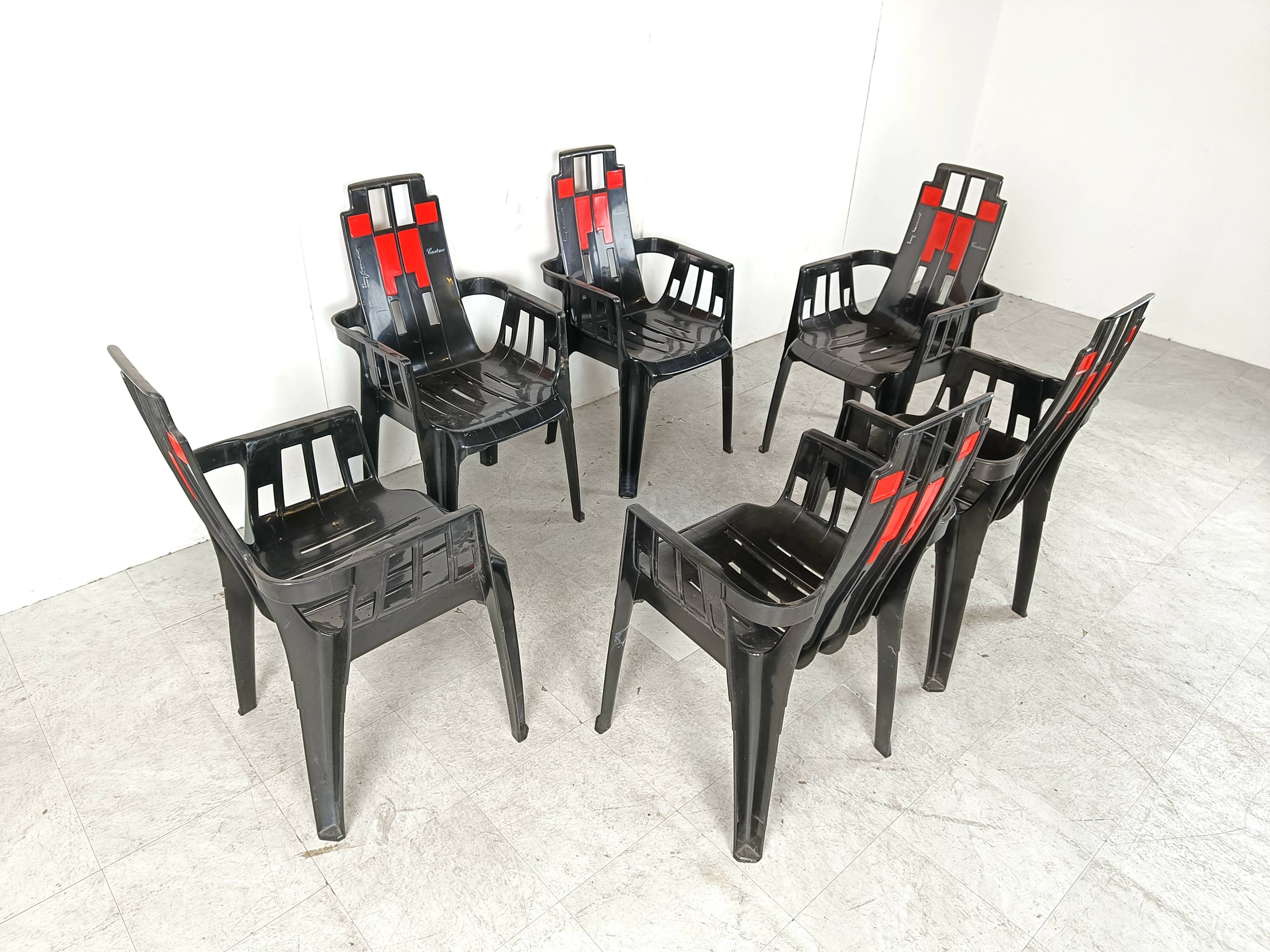 Boston Chairs by Pierre Paulin for Henry Massonnet, 1988, Set of 6