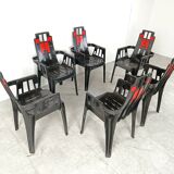 Boston Chairs by Pierre Paulin for Henry Massonnet, 1988, Set of 6