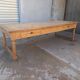 Grande table de communauté en chêne et sapin