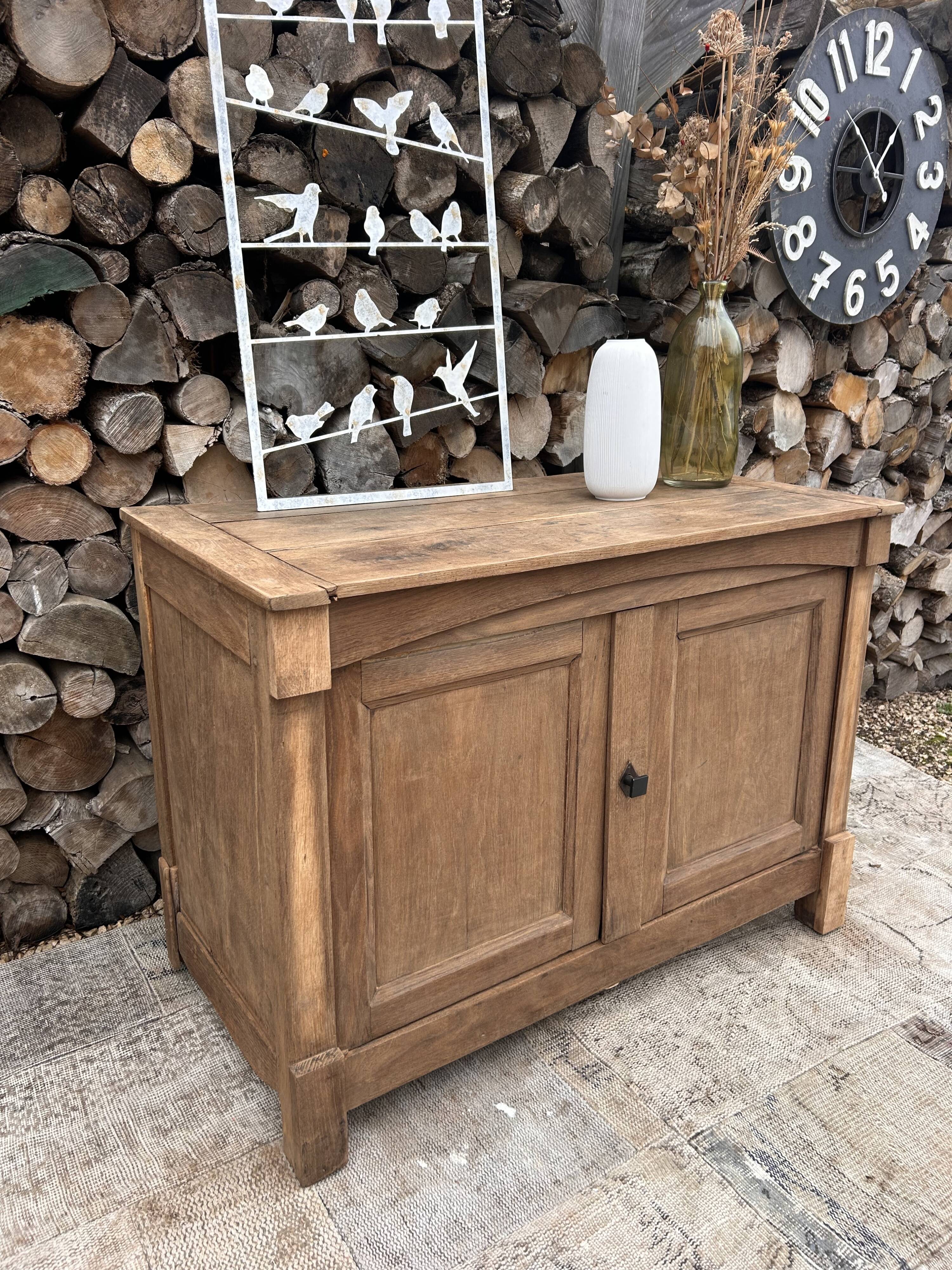 Renovated solid wood sideboard