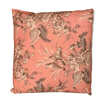 Pink "Indian" square cushion