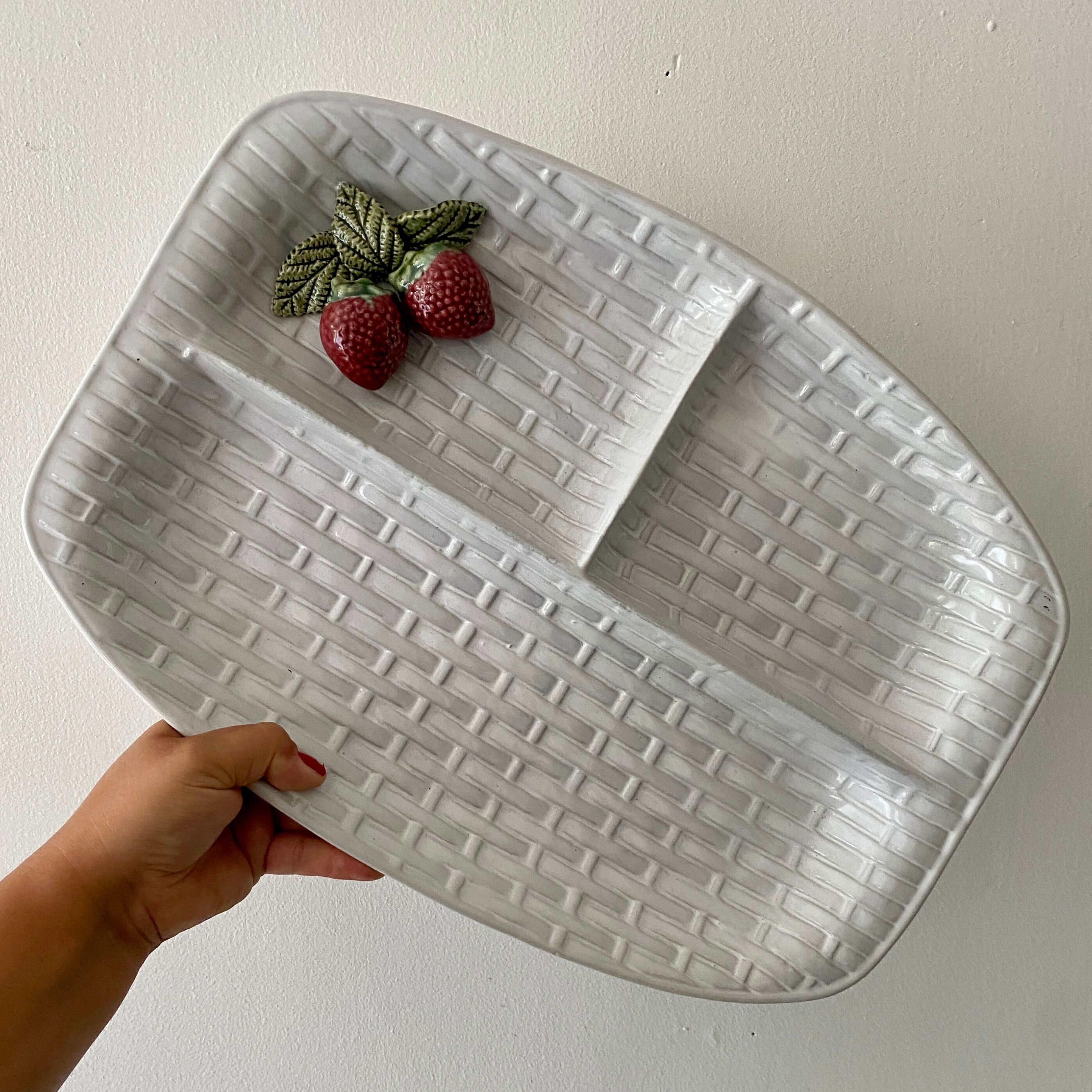 Vintage dish in slip