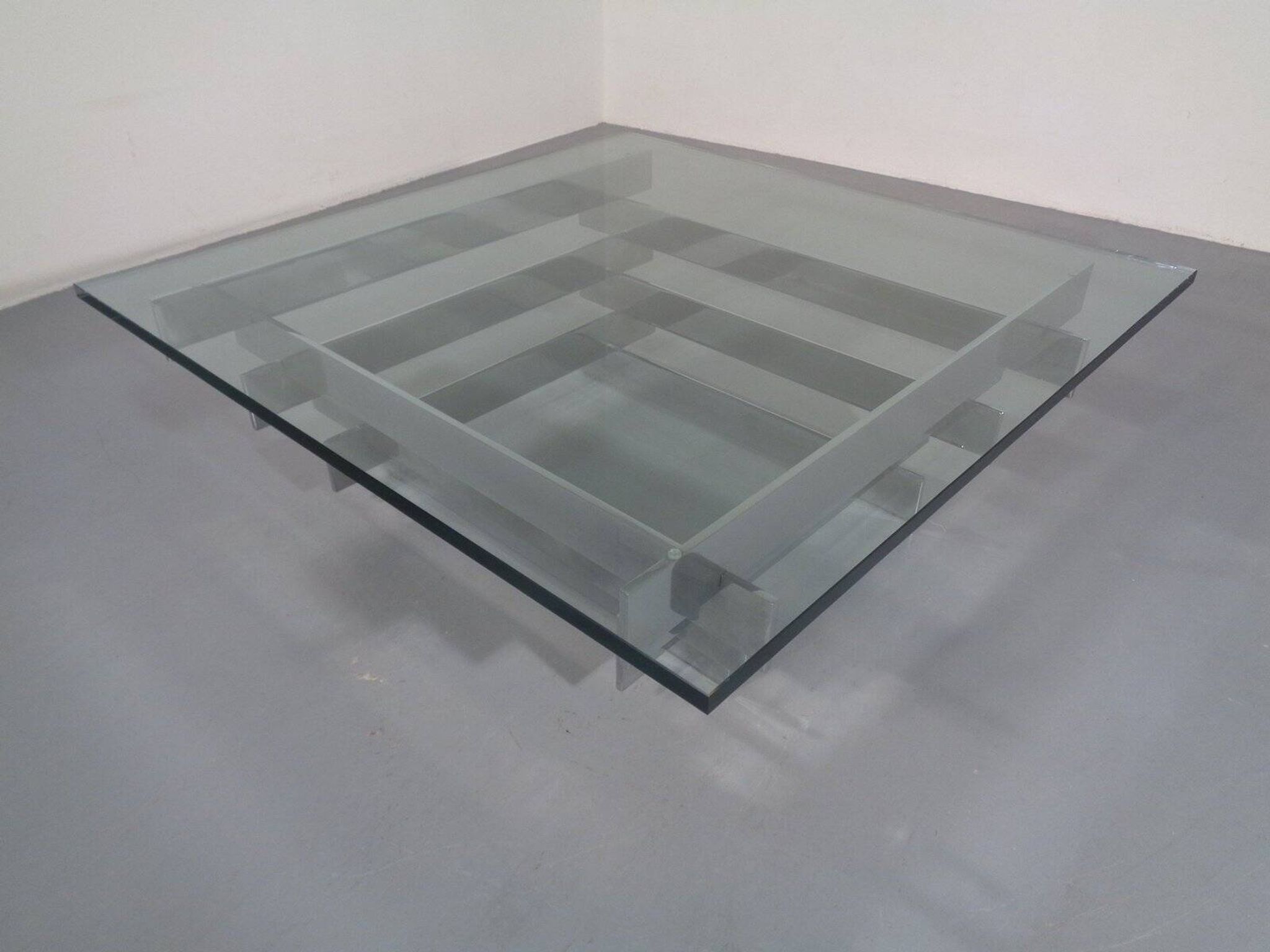 Sculptural Chrome Coffee Table by David Hicks, Italy, 1960s