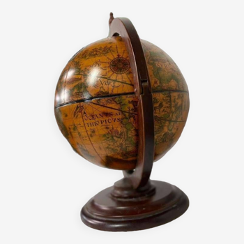 Table bar vintage / globe bar / globe avec espace de rangement