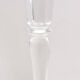 Pair of Vintage Transparent Crystal Flutes attributed to Baccarat