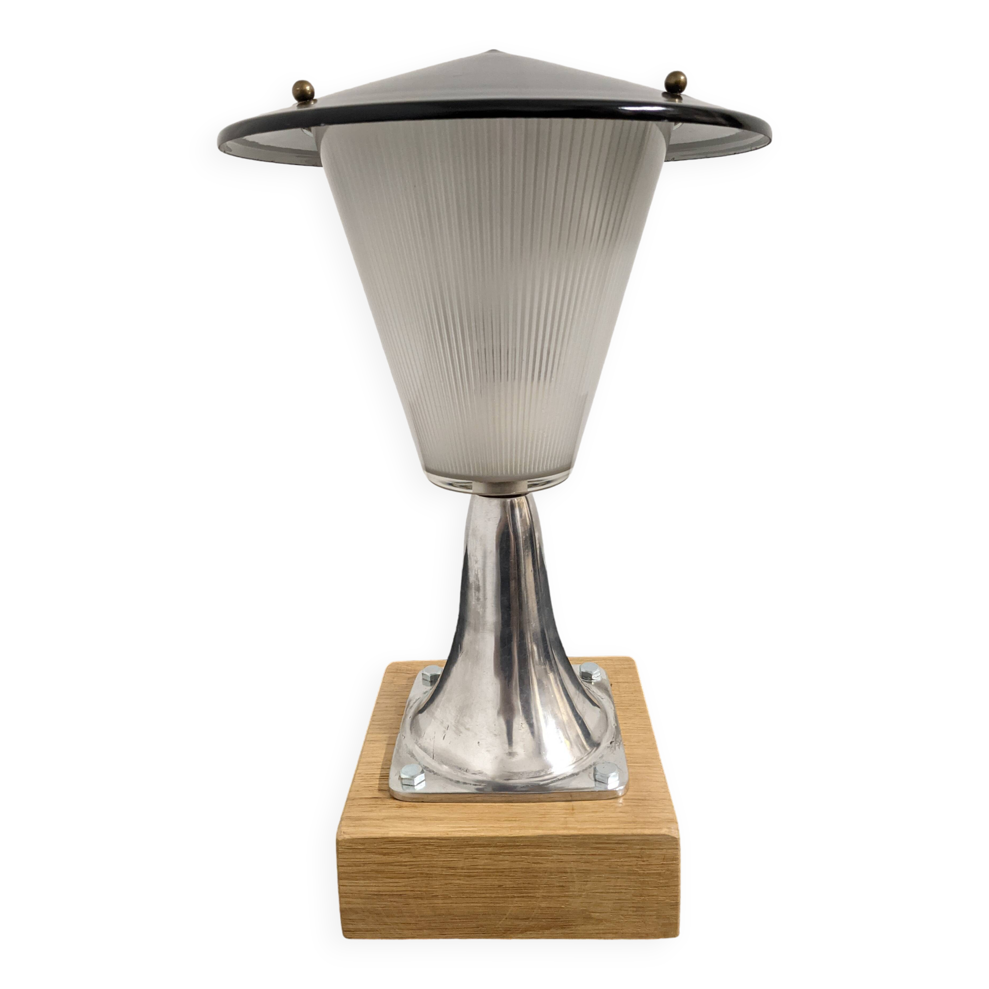 Holophane glass lamp from the 50s/60s