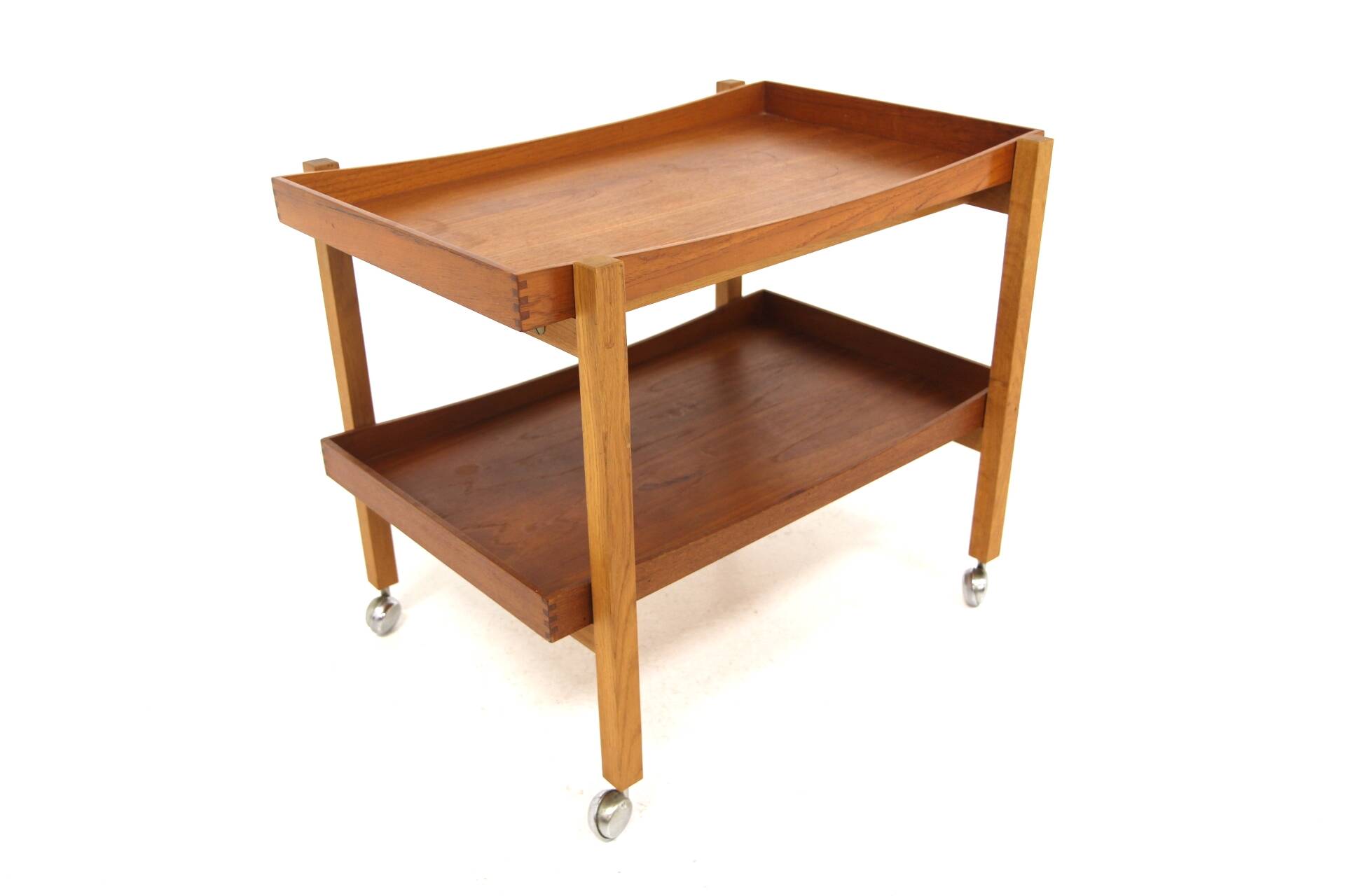 Teak rolling trolley, Sweden, IKEA Möbel, 1960