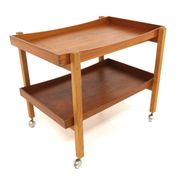 Desserte roulante en teck, Suède, Möbel IKEA,  1960