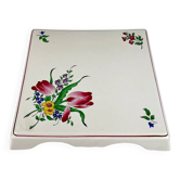 Dessous de plat KG Lunéville, modèle "Réverbère", motif tulipe