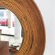 Italian rattan bamboo wall mirror, 1960s, 65 cm