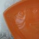 Grand plat barbotine poisson 