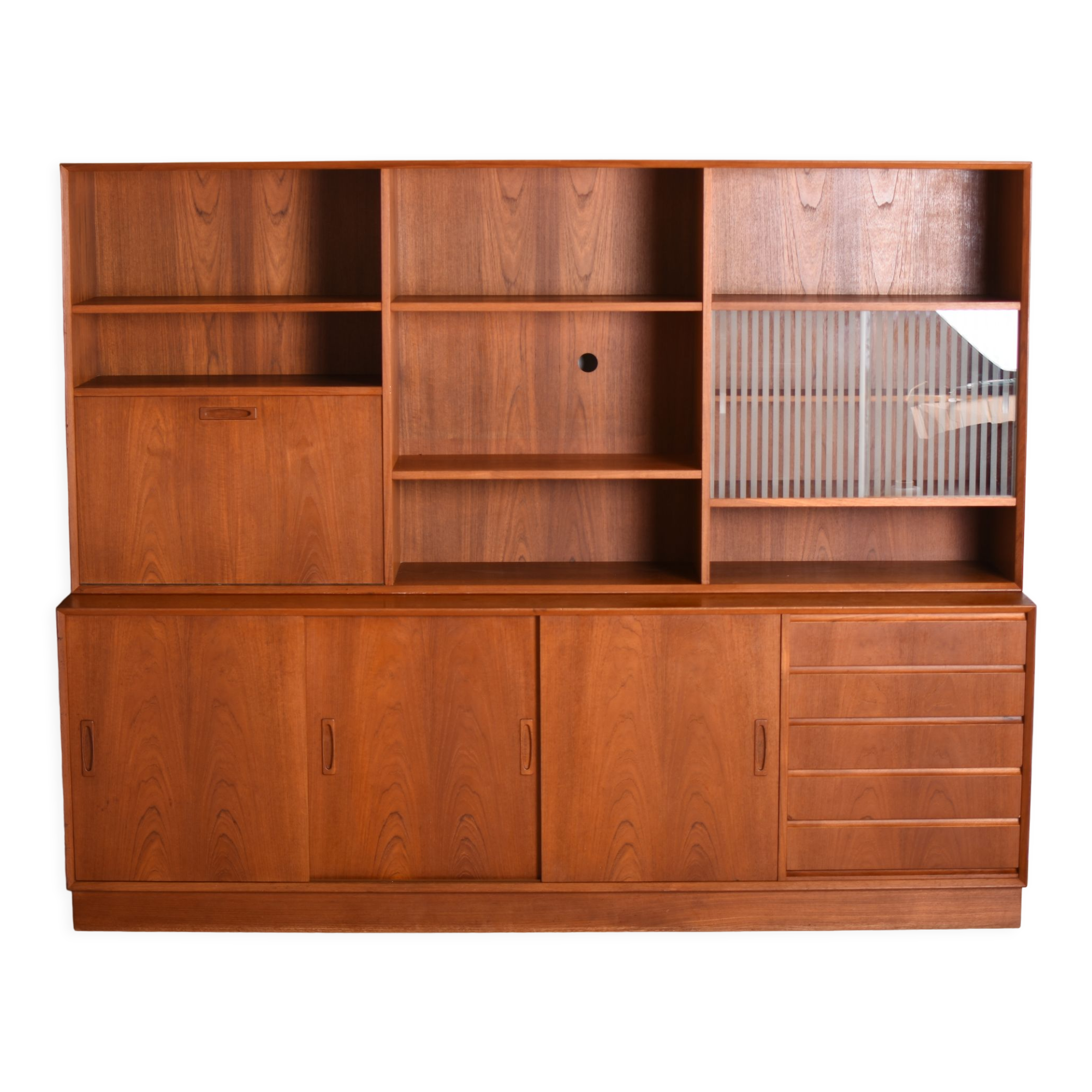 Teak bookcase, Denmark, 1970s