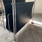 Vintage side table on wheels 60s