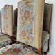 Beech Os De Mouton tapestry chairs (set of 6)