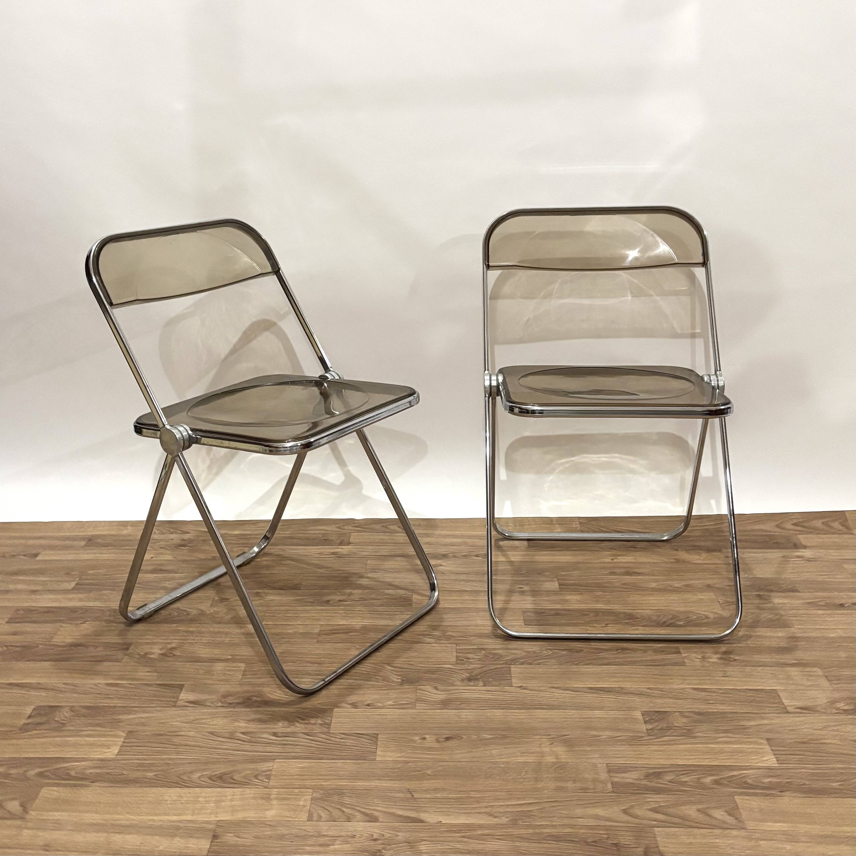 Paire de chaises Plia Castelli années 70
