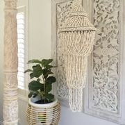 Lustre suspension shells vintage bohemian chandelier
