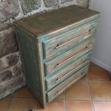 Patinated vintage chest of drawers