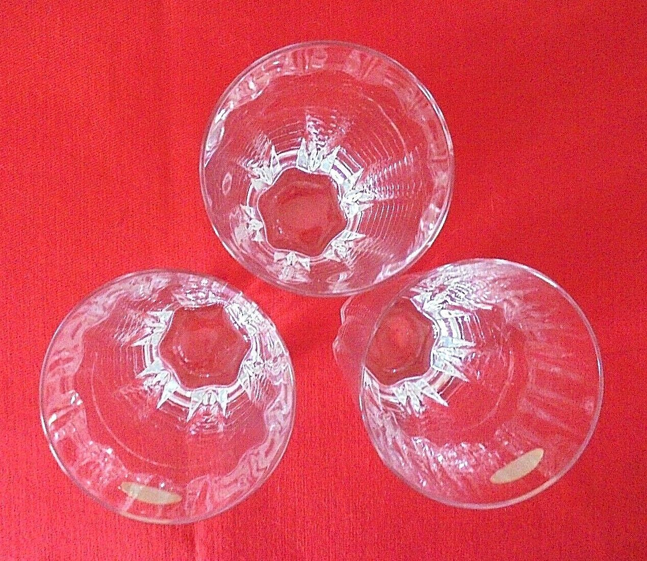 Lot 3 verres à eau cristal d'Arques