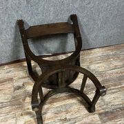 Dagobert Renaissance style armchair in solid wood, 19th century, circa 1850