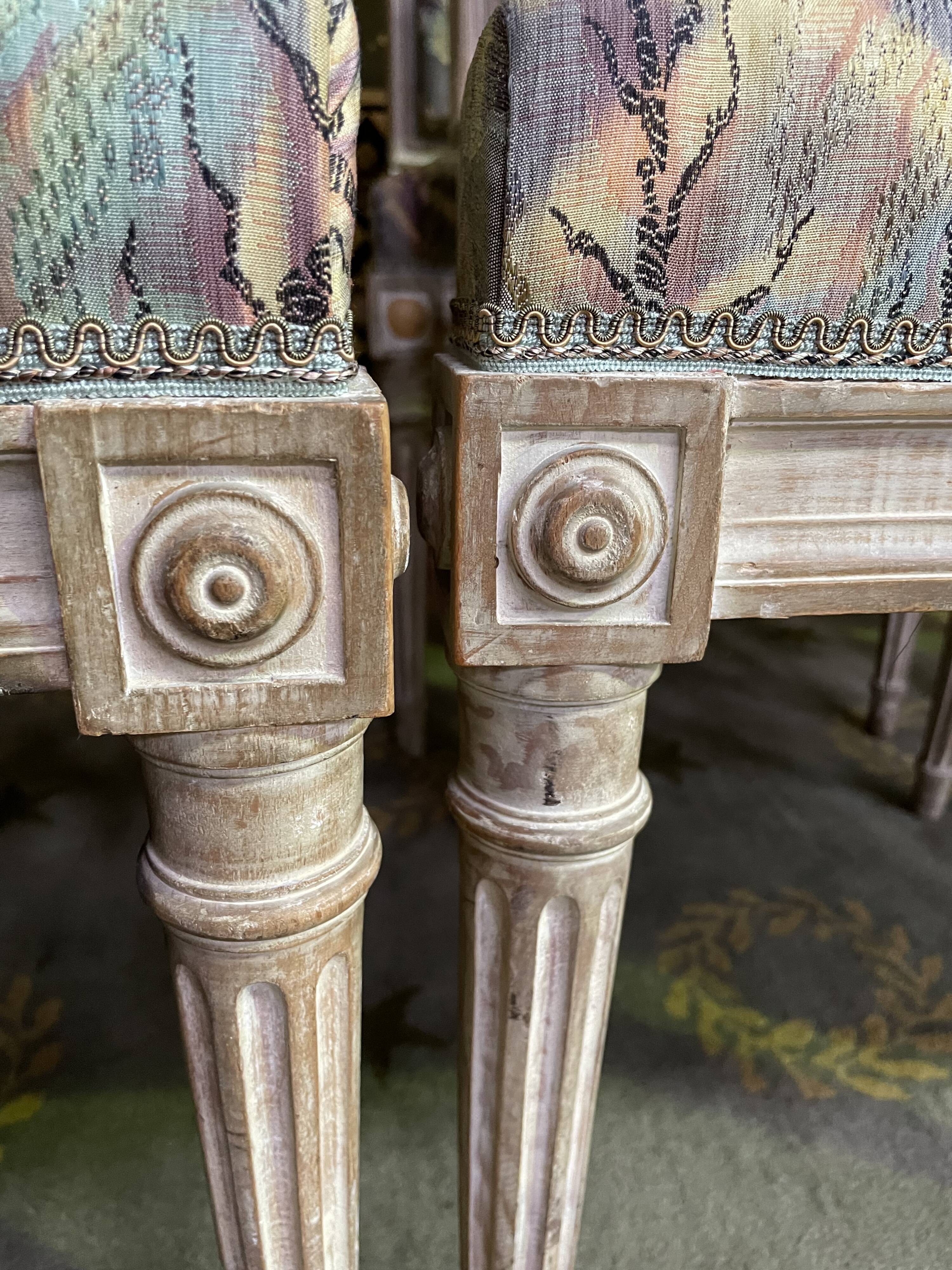 6 Louis XVI style chairs