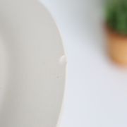 Set of 9 flat plates of Longwy Rouennais motif