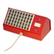 Red Elidus bedside lamp in metal, designed by Hans-Agne Jakobsson in the 1970s.