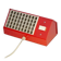 Red Elidus bedside lamp in metal, designed by Hans-Agne Jakobsson in the 1970s.