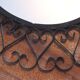 Vintage twisted iron mirror, 1950s, 39cm