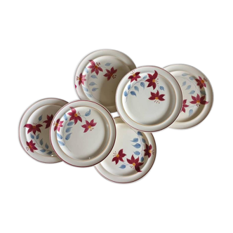 Old flat plates model "Sylvie" of the French factory Moulin des Loups