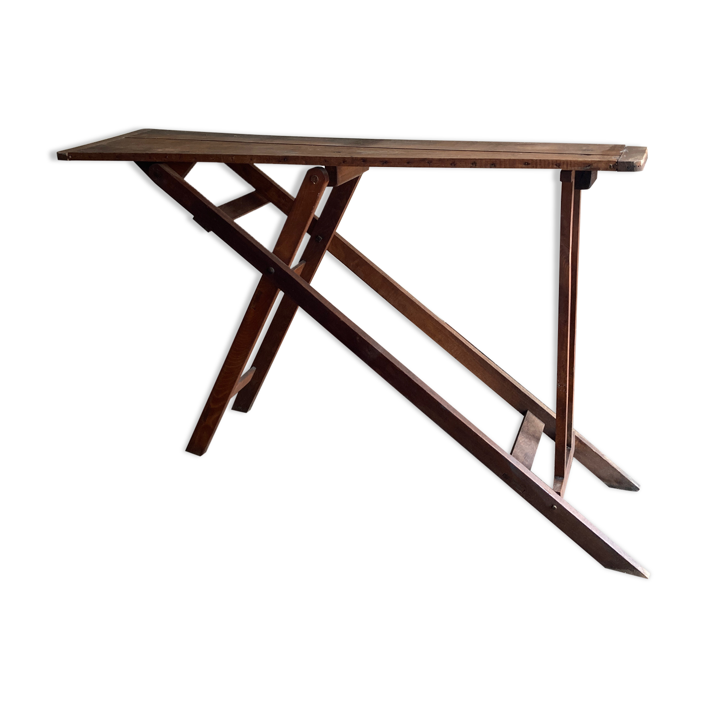 1900 folding ironing console table