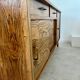 Old oak sideboard from the 1950s, vintage reconstruction period