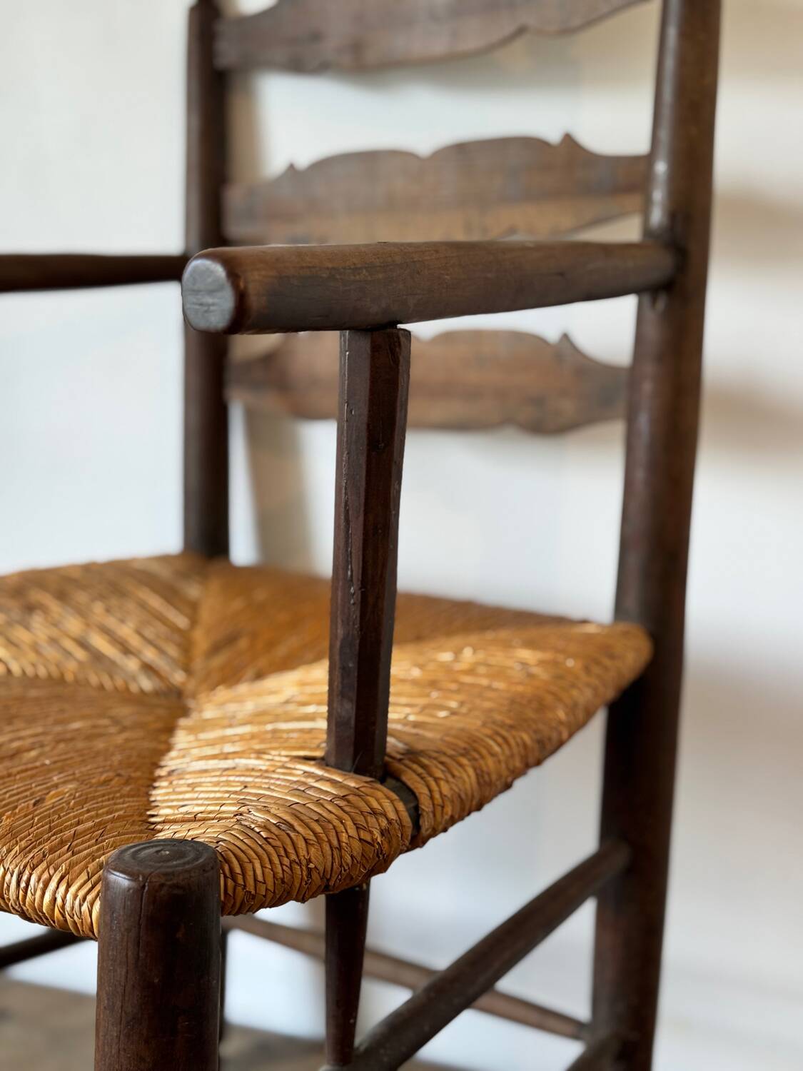 Antique 19th-century country armchair