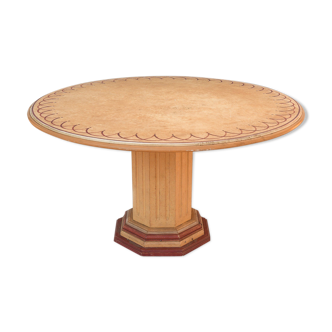 Painted round table