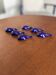 set of 6 vintage ceramic knife rests - blue whale shape