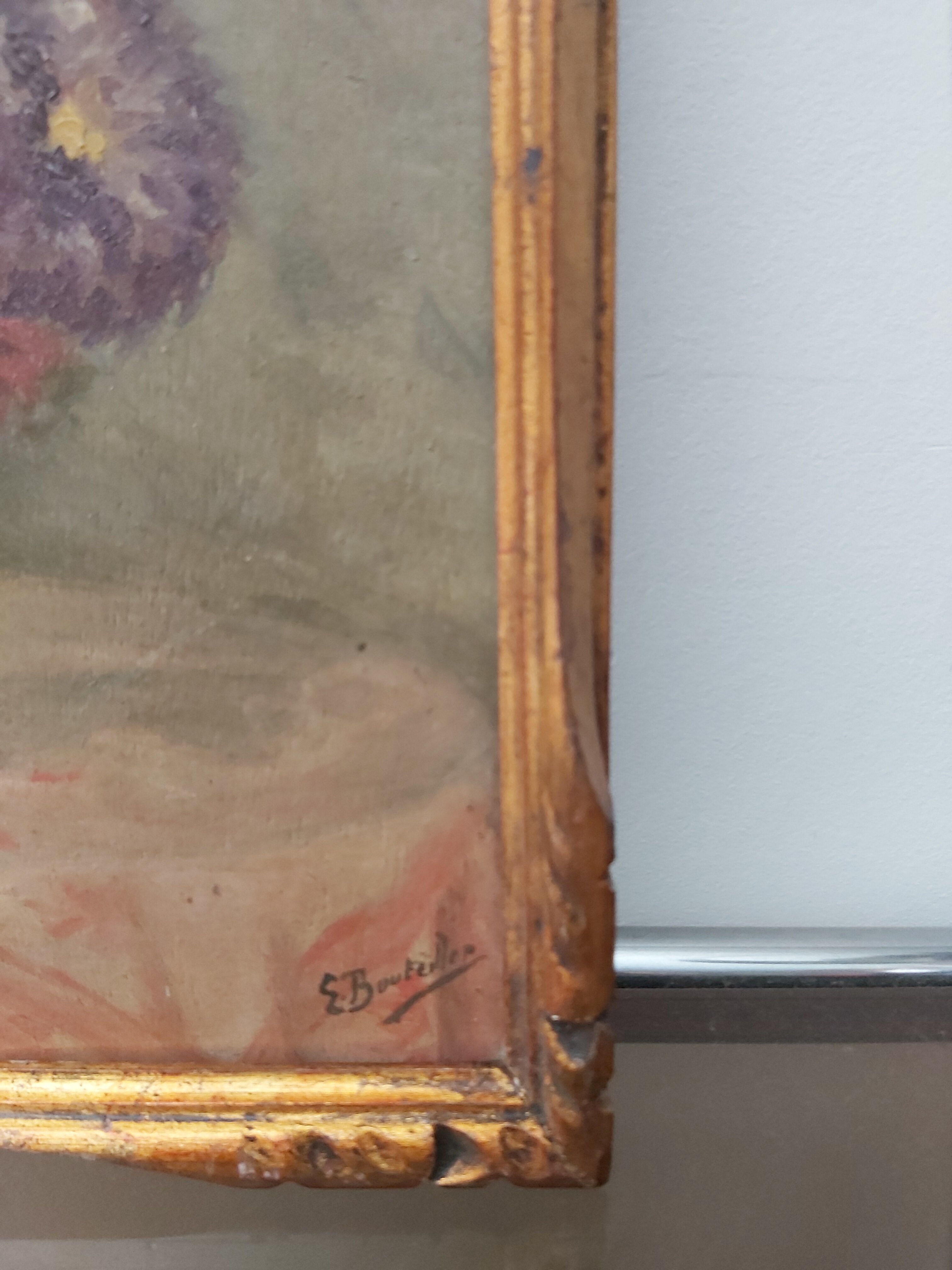 Huile sur bois début de siècle