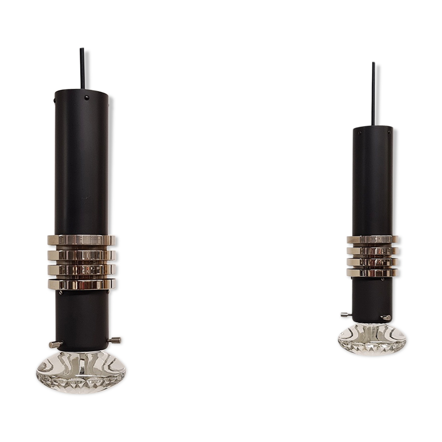 Set Vintage Pendant Lamps, 1960s