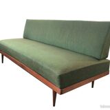 Danish oiled teak sofa bed from the 1950s
