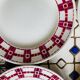 X6 assiettes plates Stuart Moulins des loups France- cuisine-vintage-rétro