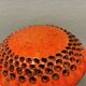 Danish ceramic wall lamp, in nice red glaze. From the 1960s