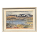 Original Swedish Oil on Panel - 'Landscape with Water' by Josef Sandberg - Signed - Vintage and Framed - 54.5 × 38.5 cm