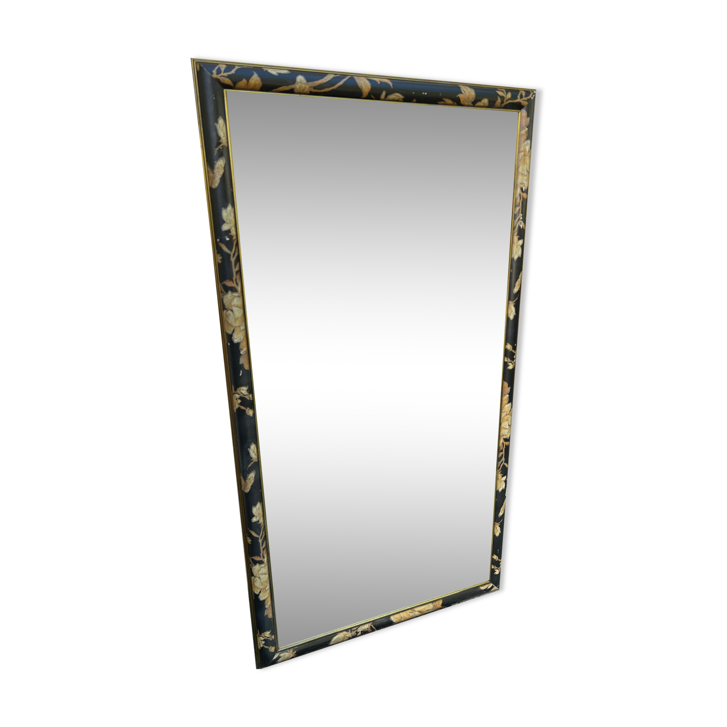 Beveled mirror empire mahogany